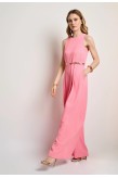 DESIREE ΟΛΟΣΩΜΗ ΦΟΡΜΑ WIDE LEG ΜΕ ΠΙΕΤΕΣ ΚΑΙ ΧΡΥΣΗ ΖΩΝΗ 