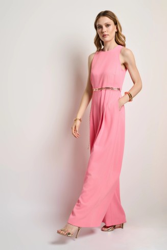 DESIREE ΟΛΟΣΩΜΗ ΦΟΡΜΑ WIDE LEG ΜΕ ΠΙΕΤΕΣ ΚΑΙ ΧΡΥΣΗ ΖΩΝΗ 