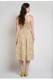 DESIREE FLORAL MIDI ΦΟΡΕΜΑ ΜΕ ΔΕΣΙΜΟ ΣΤΟΥΣ ΩΜΟΥΣ