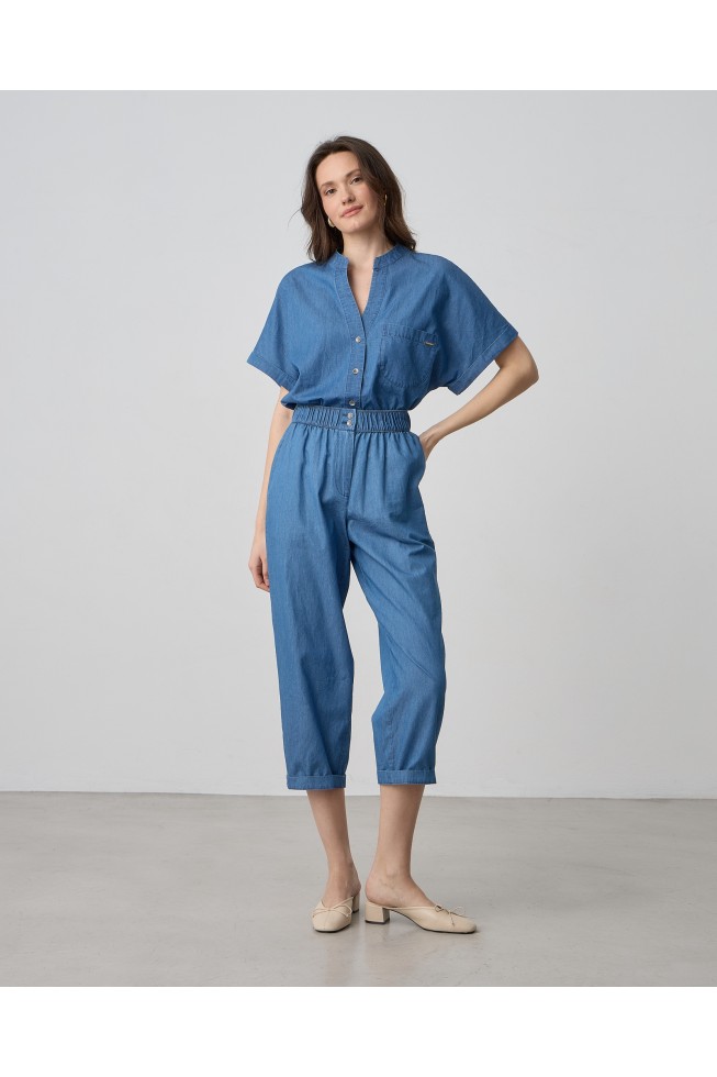 PASSAGER DENIM ΣΕΤ ΜΕ ΠΟΥΚΑΜΙΣΟ LOOSE ΚΑΙ ΠΑΝΤΕΛΟΝΙ ΜΕ ΛΑΣΤΙΧΟ ΚΑΙ ΦΕΡΜΟΥΑΡ ΣΤΗΝ ΜΕΣΗ PASSAGER DENIM ΣΕΤ ΜΕ ΠΟΥΚΑΜΙΣΟ LOOSE ΚΑΙ ΠΑΝΤΕΛΟΝΙ ΜΕ ΛΑΣΤΙΧΟ ΚΑΙ ΦΕΡΜΟΥΑΡ ΣΤΗΝ ΜΕΣΗ