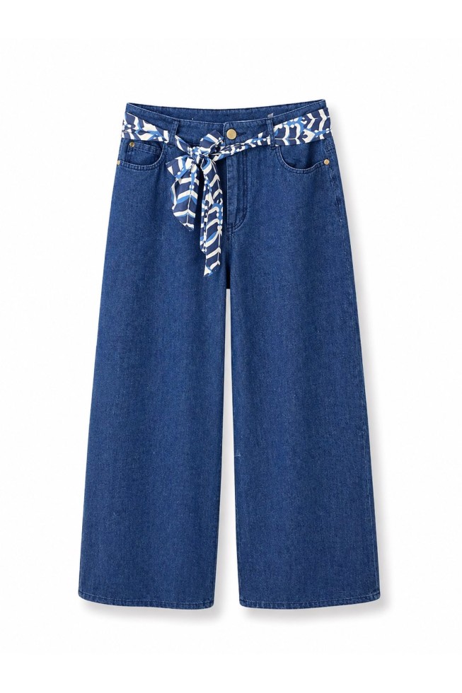 PASSAGER DENIM WIDE ΠΑΝΤΕΛΟΝΙ ΜΕ ΔΕΤΗ ΕΜΠΡΙΜΕ ΖΩΝΗ PASSAGER DENIM WIDE ΠΑΝΤΕΛΟΝΙ ΜΕ ΔΕΤΗ ΕΜΠΡΙΜΕ ΖΩΝΗ